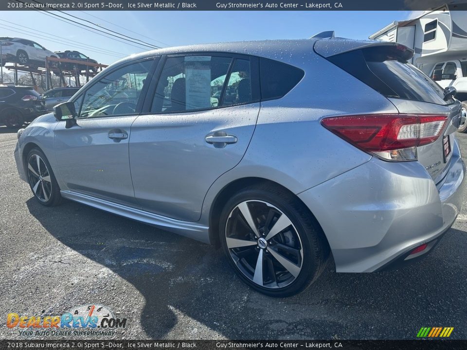 2018 Subaru Impreza 2.0i Sport 5-Door Ice Silver Metallic / Black Photo #4