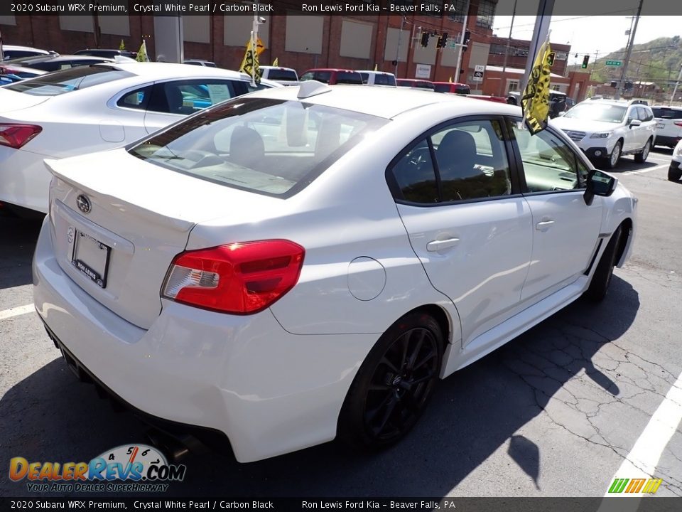 2020 Subaru WRX Premium Crystal White Pearl / Carbon Black Photo #7