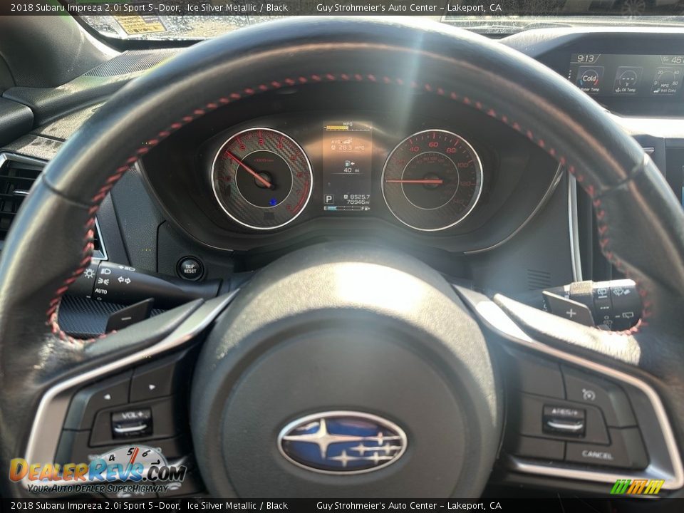 2018 Subaru Impreza 2.0i Sport 5-Door Steering Wheel Photo #8