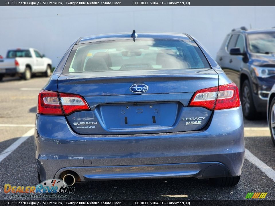 2017 Subaru Legacy 2.5i Premium Twilight Blue Metallic / Slate Black Photo #6