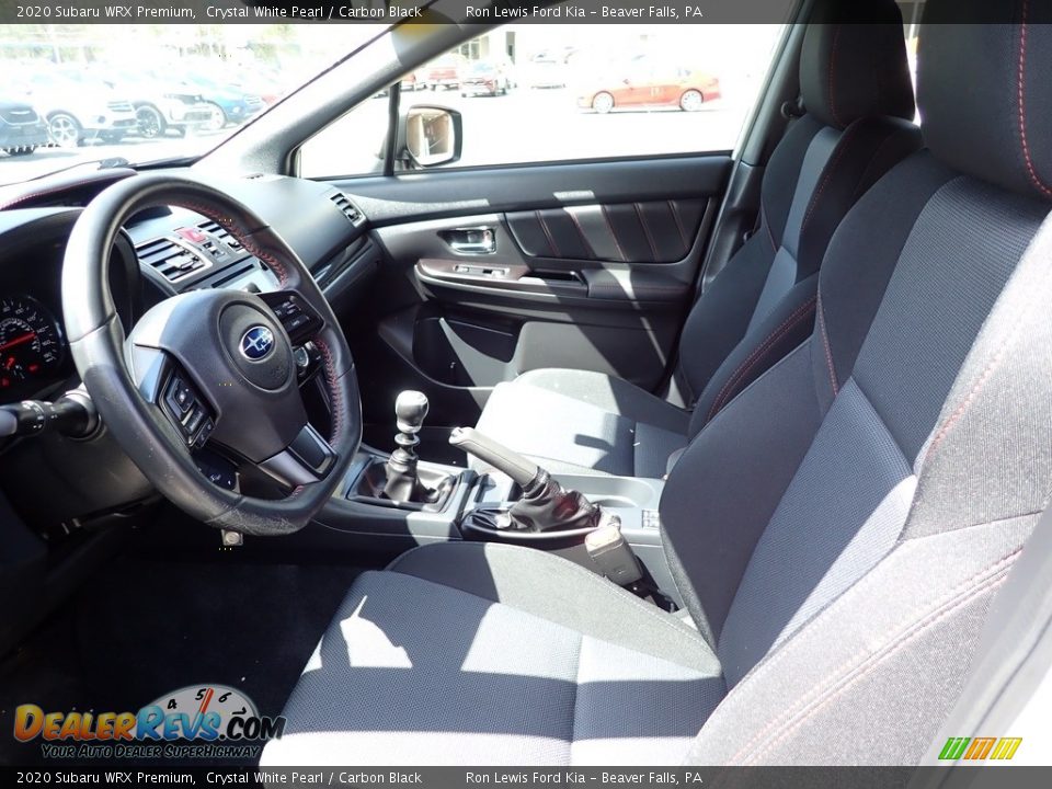 2020 Subaru WRX Premium Crystal White Pearl / Carbon Black Photo #11
