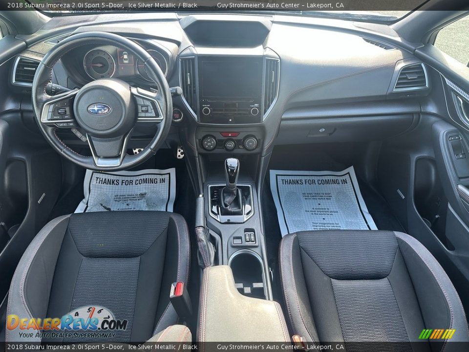 Black Interior - 2018 Subaru Impreza 2.0i Sport 5-Door Photo #12