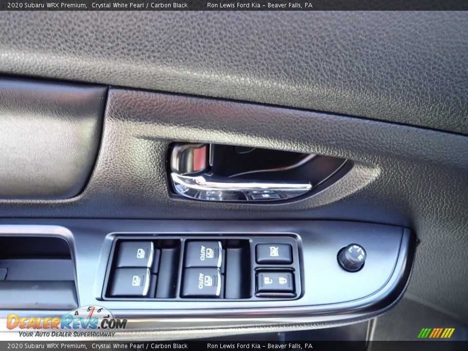 2020 Subaru WRX Premium Crystal White Pearl / Carbon Black Photo #12