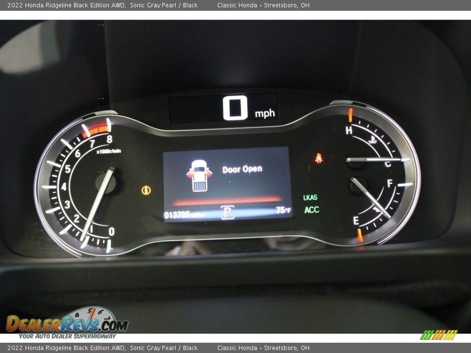 2022 Honda Ridgeline Black Edition AWD Gauges Photo #23