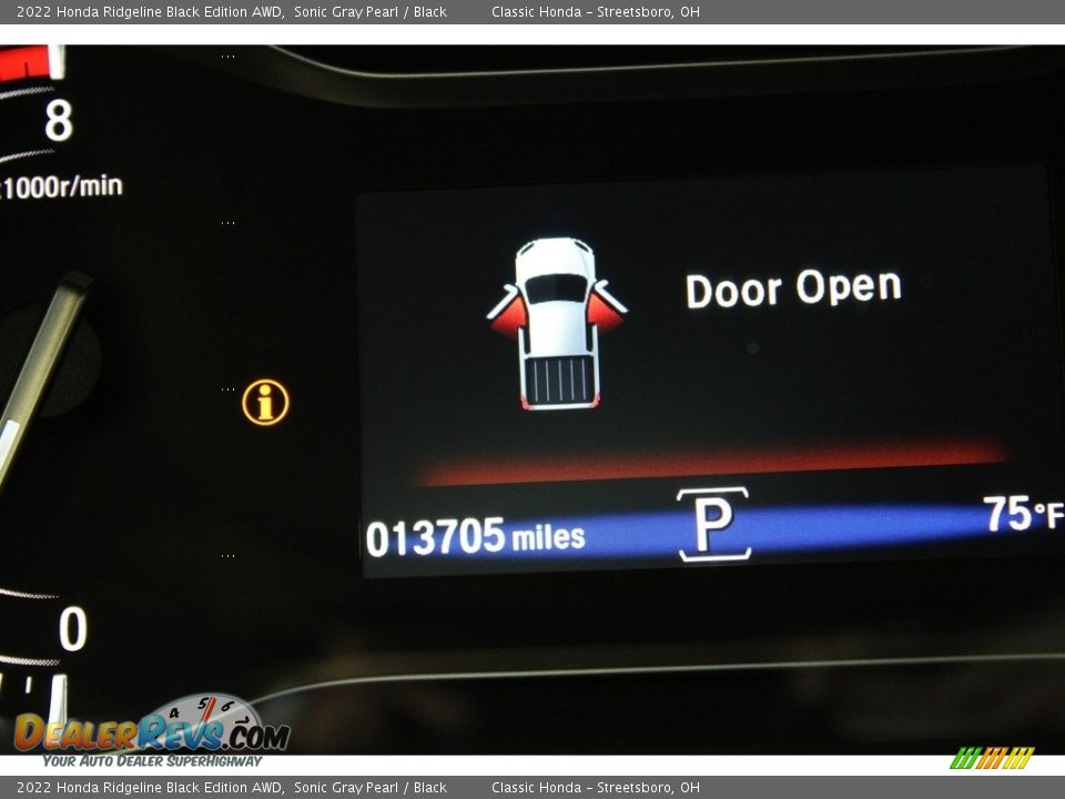 2022 Honda Ridgeline Black Edition AWD Sonic Gray Pearl / Black Photo #24