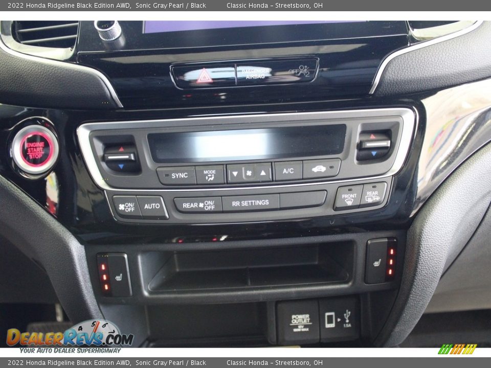 Controls of 2022 Honda Ridgeline Black Edition AWD Photo #26
