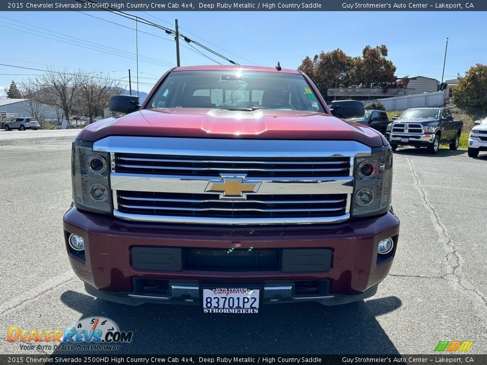 2015 Chevrolet Silverado 2500HD High Country Crew Cab 4x4 Deep Ruby Metallic / High Country Saddle Photo #2