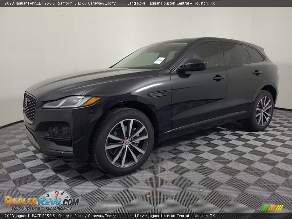 2023 Jaguar F-PACE P250 S Santorini Black / Caraway/Ebony Photo #1