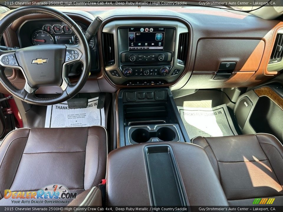 Dashboard of 2015 Chevrolet Silverado 2500HD High Country Crew Cab 4x4 Photo #11