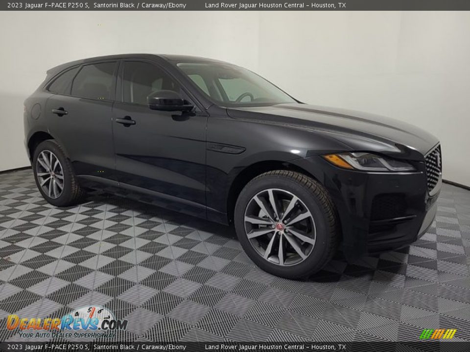 2023 Jaguar F-PACE P250 S Santorini Black / Caraway/Ebony Photo #12