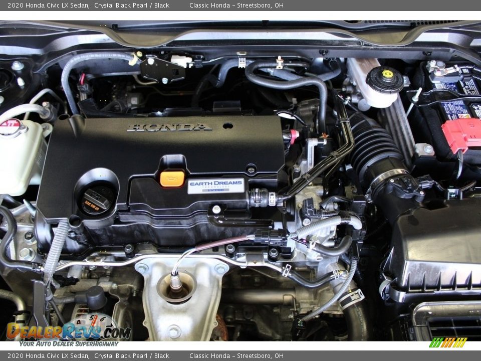 2020 Honda Civic LX Sedan Crystal Black Pearl / Black Photo #3
