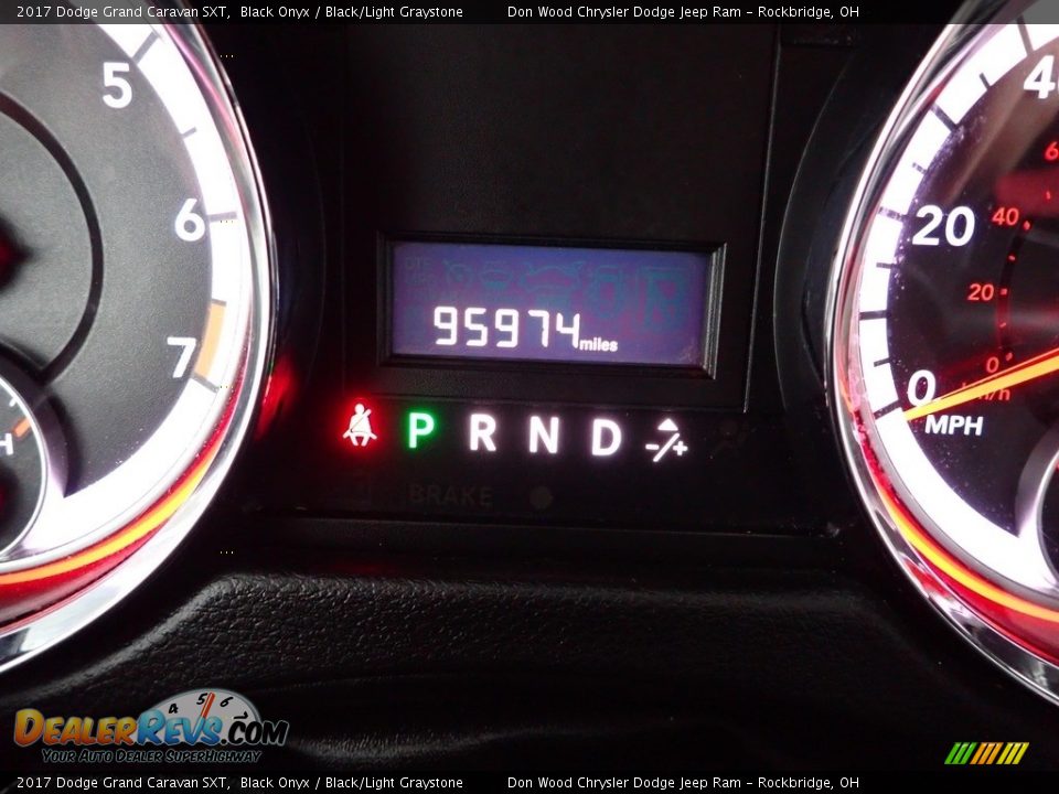 2017 Dodge Grand Caravan SXT Black Onyx / Black/Light Graystone Photo #30