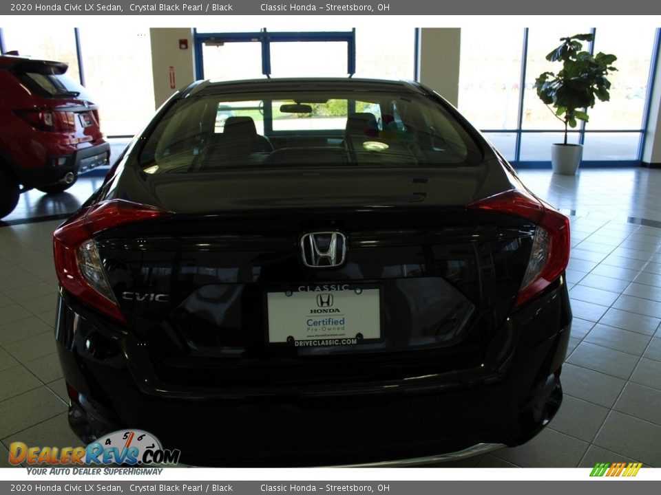 2020 Honda Civic LX Sedan Crystal Black Pearl / Black Photo #9