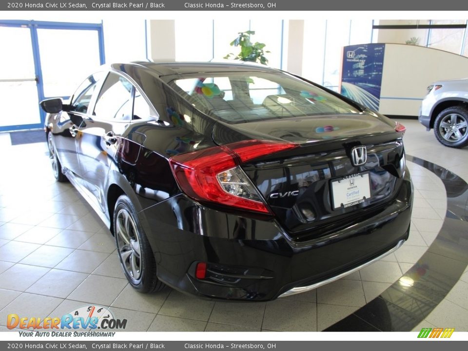 2020 Honda Civic LX Sedan Crystal Black Pearl / Black Photo #10