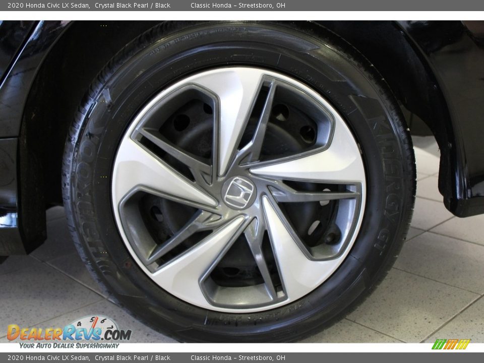 2020 Honda Civic LX Sedan Crystal Black Pearl / Black Photo #11