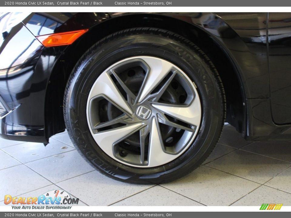 2020 Honda Civic LX Sedan Crystal Black Pearl / Black Photo #13