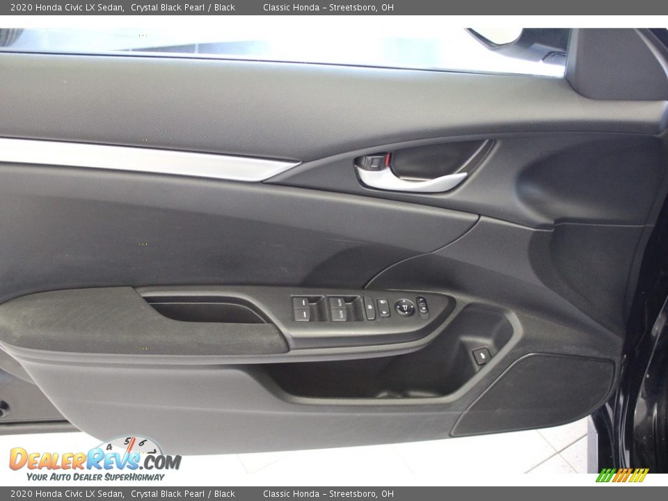 2020 Honda Civic LX Sedan Crystal Black Pearl / Black Photo #14