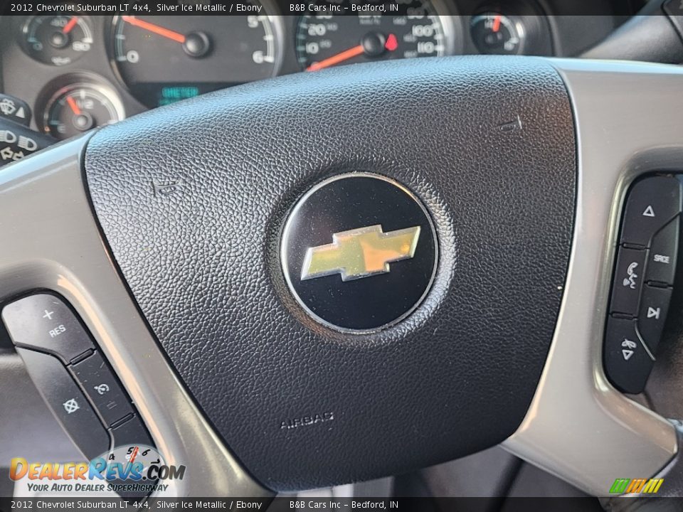 2012 Chevrolet Suburban LT 4x4 Silver Ice Metallic / Ebony Photo #15