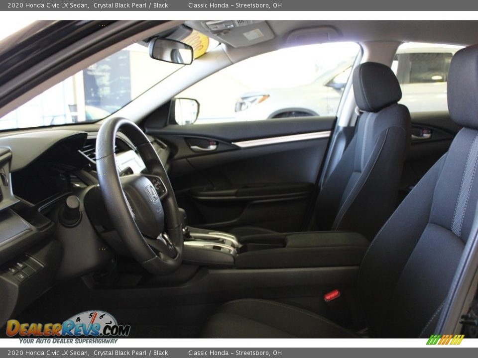 2020 Honda Civic LX Sedan Crystal Black Pearl / Black Photo #16