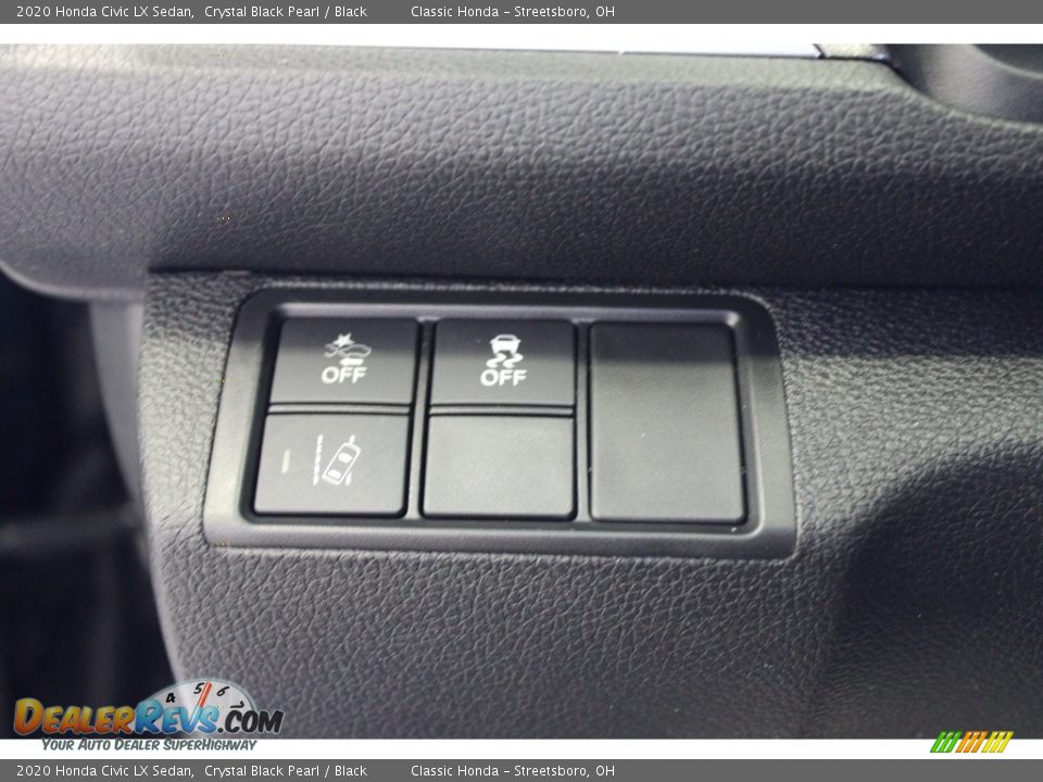 2020 Honda Civic LX Sedan Crystal Black Pearl / Black Photo #17