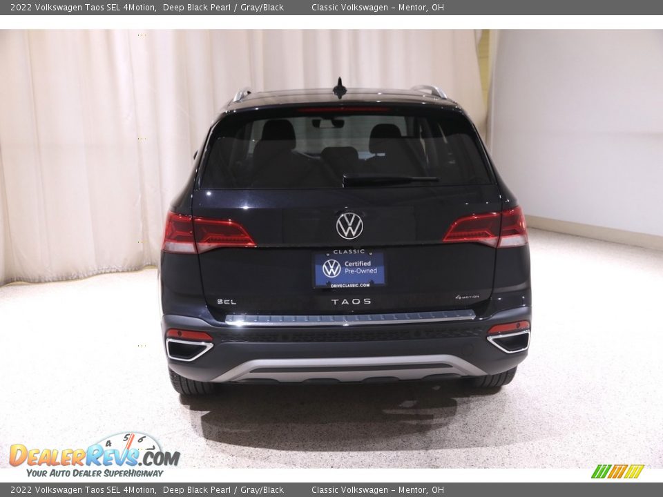 2022 Volkswagen Taos SEL 4Motion Deep Black Pearl / Gray/Black Photo #19