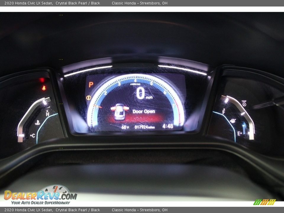 2020 Honda Civic LX Sedan Crystal Black Pearl / Black Photo #20
