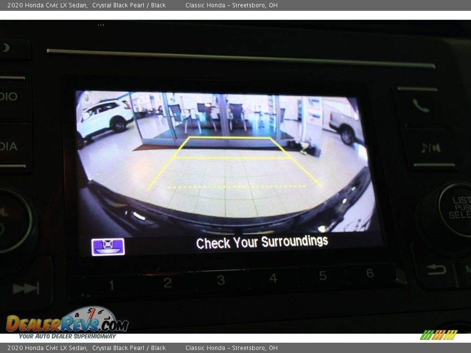 2020 Honda Civic LX Sedan Crystal Black Pearl / Black Photo #23