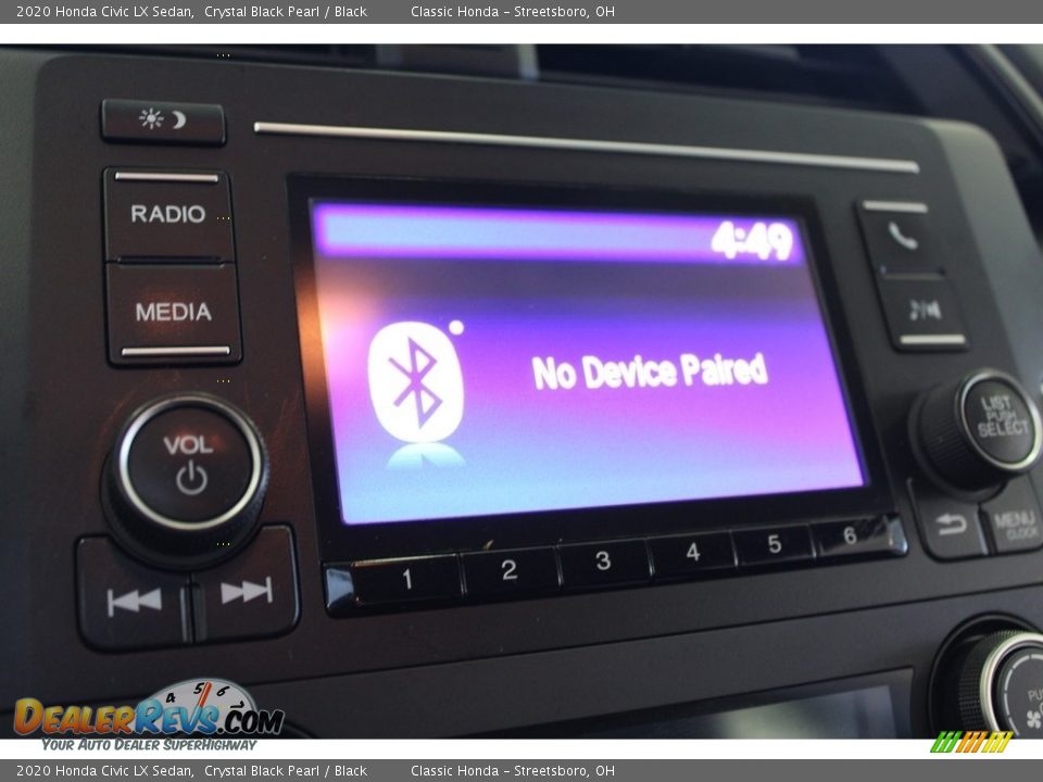 2020 Honda Civic LX Sedan Crystal Black Pearl / Black Photo #24