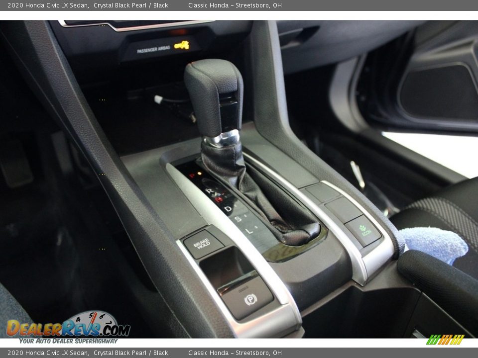 2020 Honda Civic LX Sedan Crystal Black Pearl / Black Photo #26