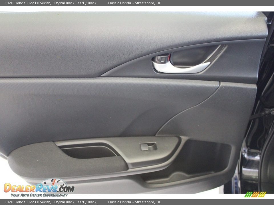 2020 Honda Civic LX Sedan Crystal Black Pearl / Black Photo #27