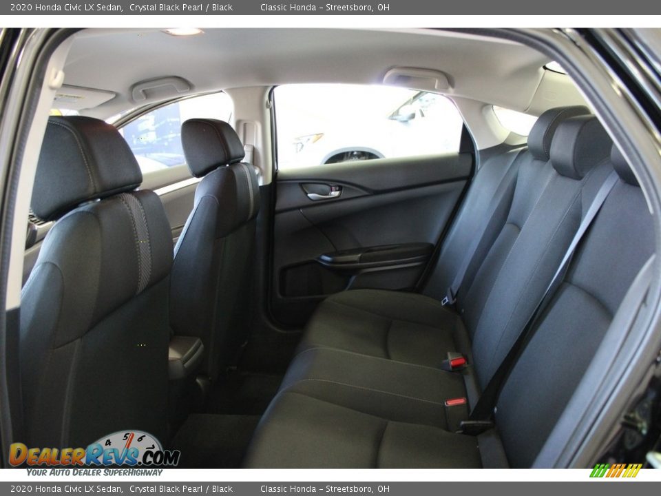 2020 Honda Civic LX Sedan Crystal Black Pearl / Black Photo #29