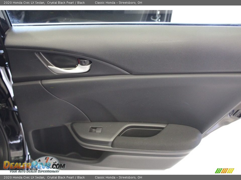 2020 Honda Civic LX Sedan Crystal Black Pearl / Black Photo #31