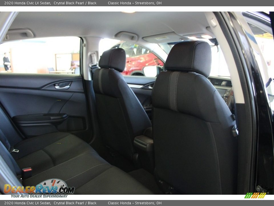 2020 Honda Civic LX Sedan Crystal Black Pearl / Black Photo #32