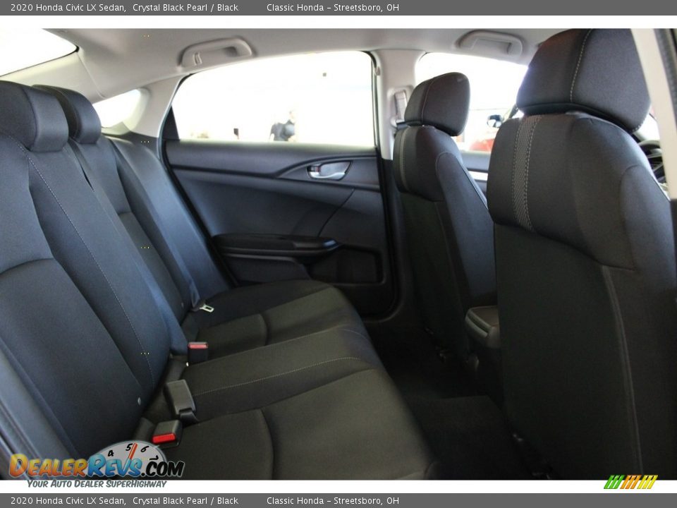 2020 Honda Civic LX Sedan Crystal Black Pearl / Black Photo #33