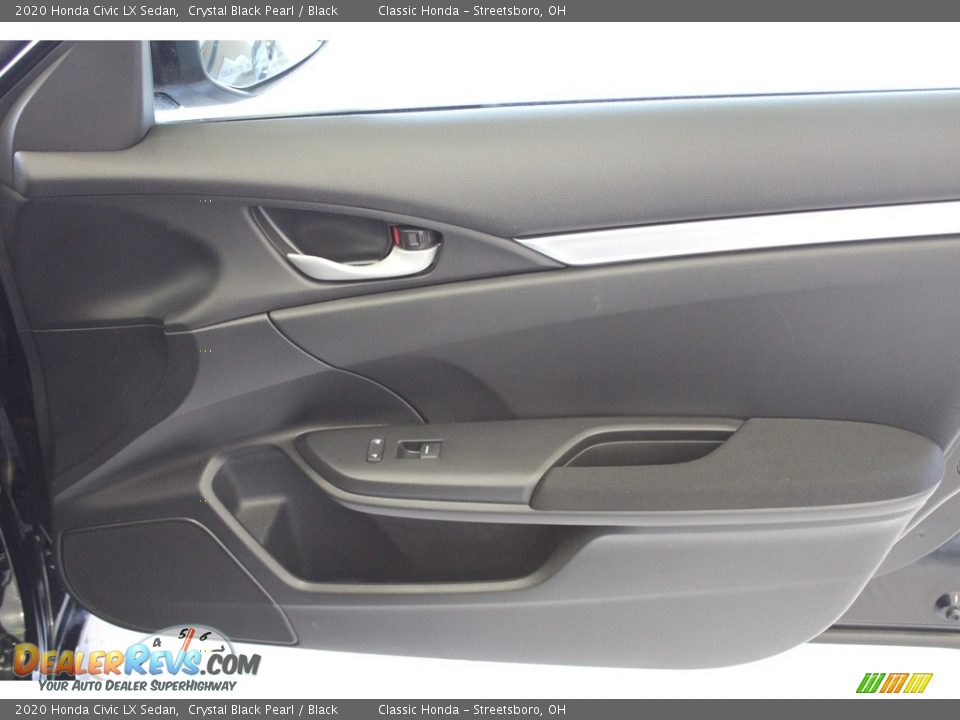 2020 Honda Civic LX Sedan Crystal Black Pearl / Black Photo #34