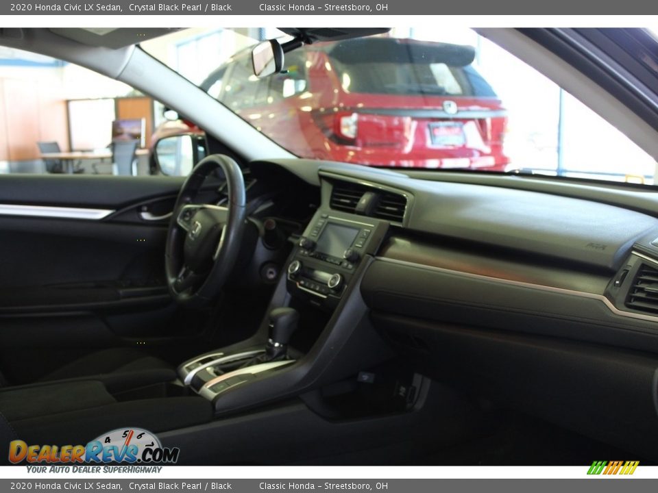 2020 Honda Civic LX Sedan Crystal Black Pearl / Black Photo #35