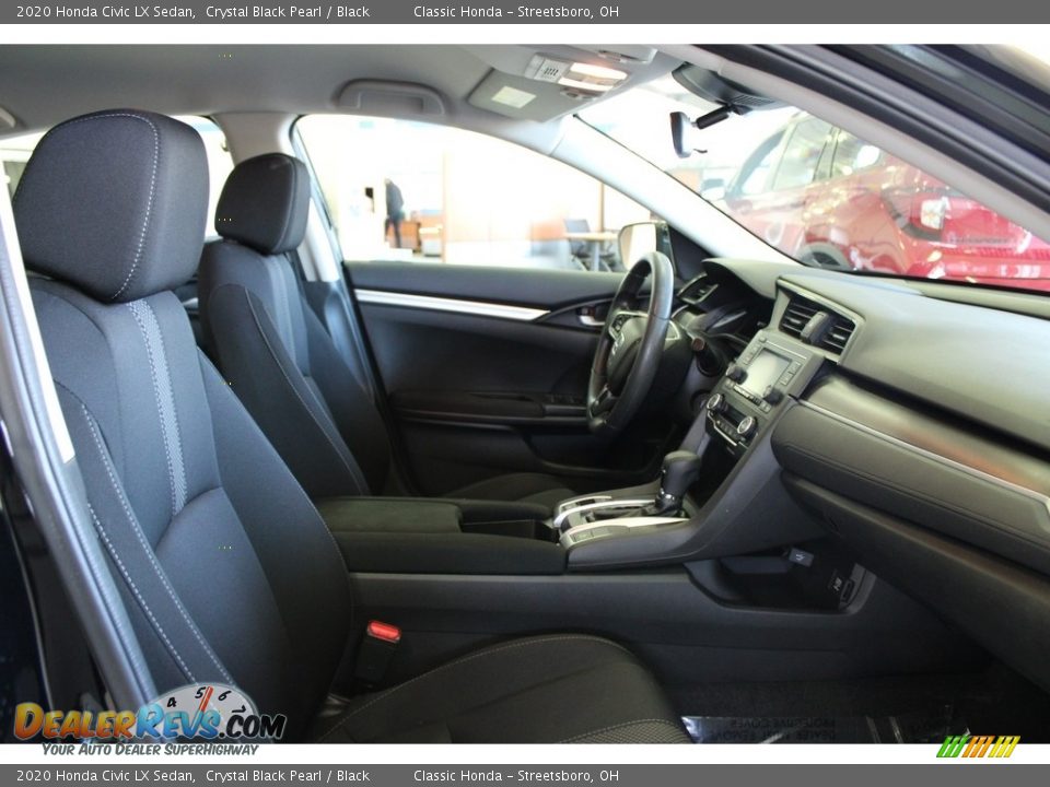 2020 Honda Civic LX Sedan Crystal Black Pearl / Black Photo #36