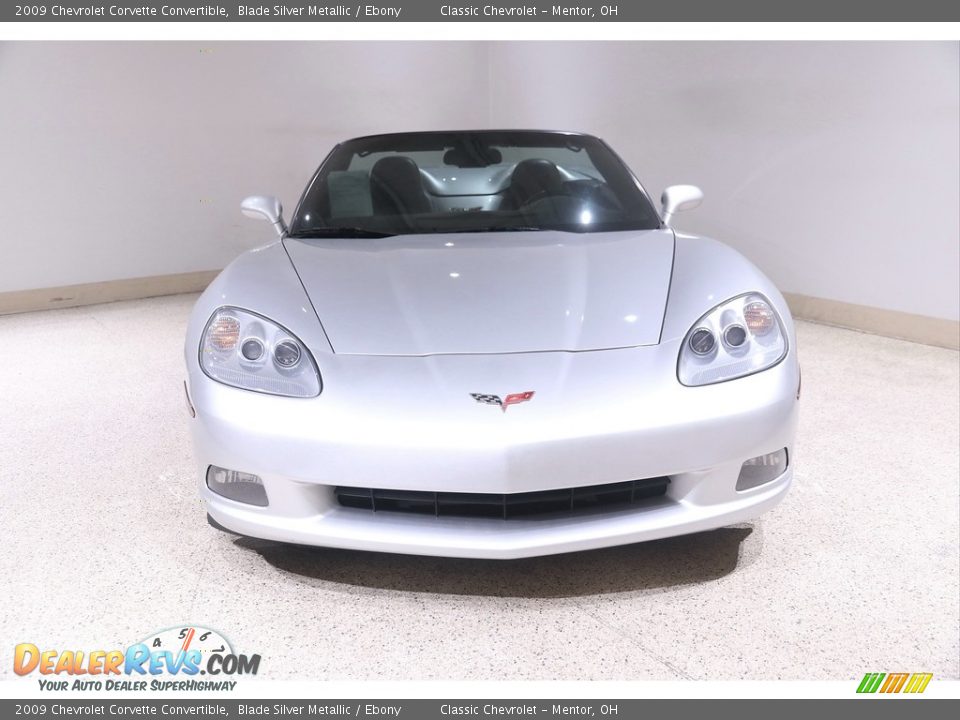 2009 Chevrolet Corvette Convertible Blade Silver Metallic / Ebony Photo #3