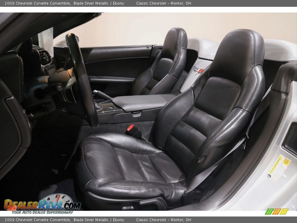 Front Seat of 2009 Chevrolet Corvette Convertible Photo #6