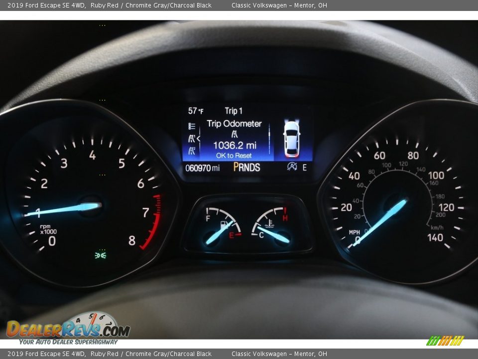 2019 Ford Escape SE 4WD Ruby Red / Chromite Gray/Charcoal Black Photo #9