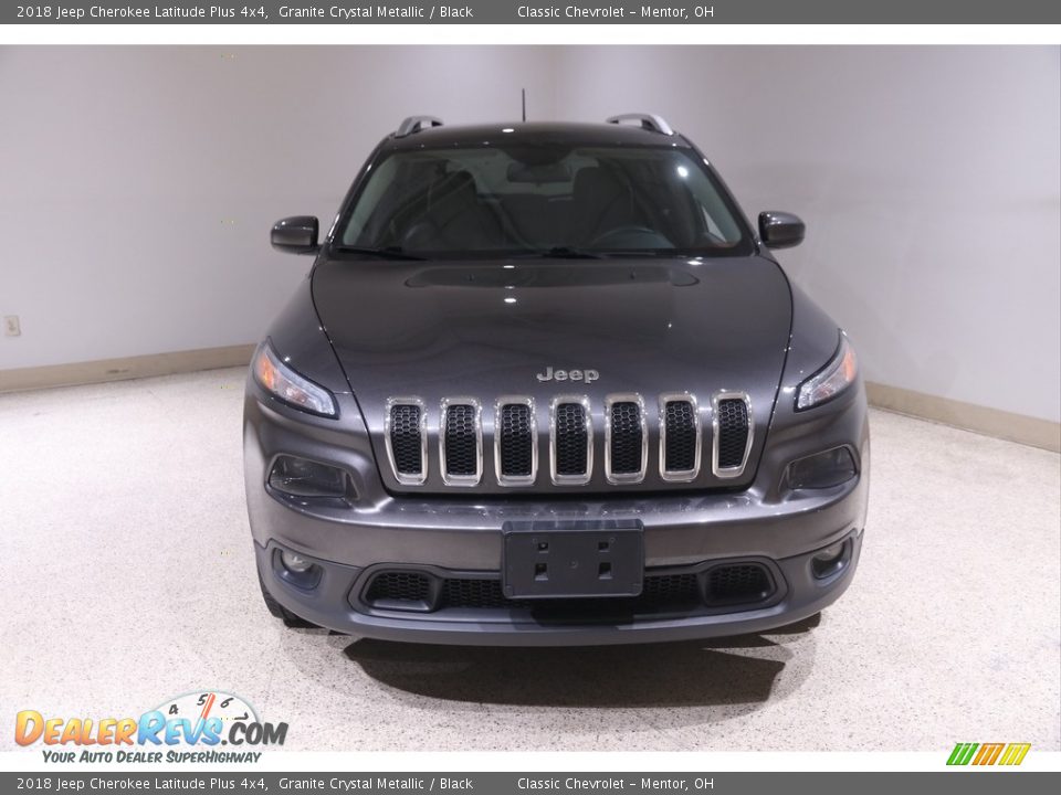 2018 Jeep Cherokee Latitude Plus 4x4 Granite Crystal Metallic / Black Photo #2