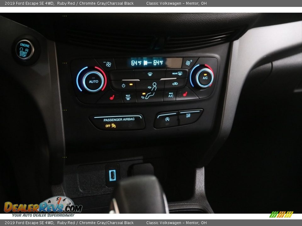 2019 Ford Escape SE 4WD Ruby Red / Chromite Gray/Charcoal Black Photo #13