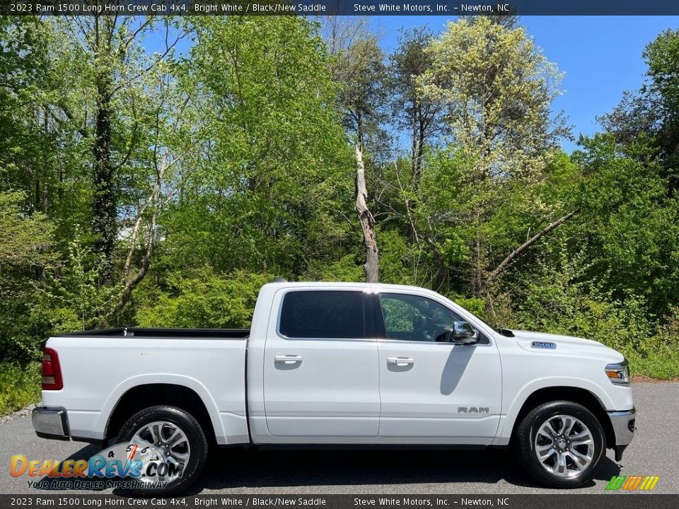 Bright White 2023 Ram 1500 Long Horn Crew Cab 4x4 Photo #5