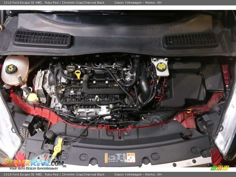 2019 Ford Escape SE 4WD Ruby Red / Chromite Gray/Charcoal Black Photo #19