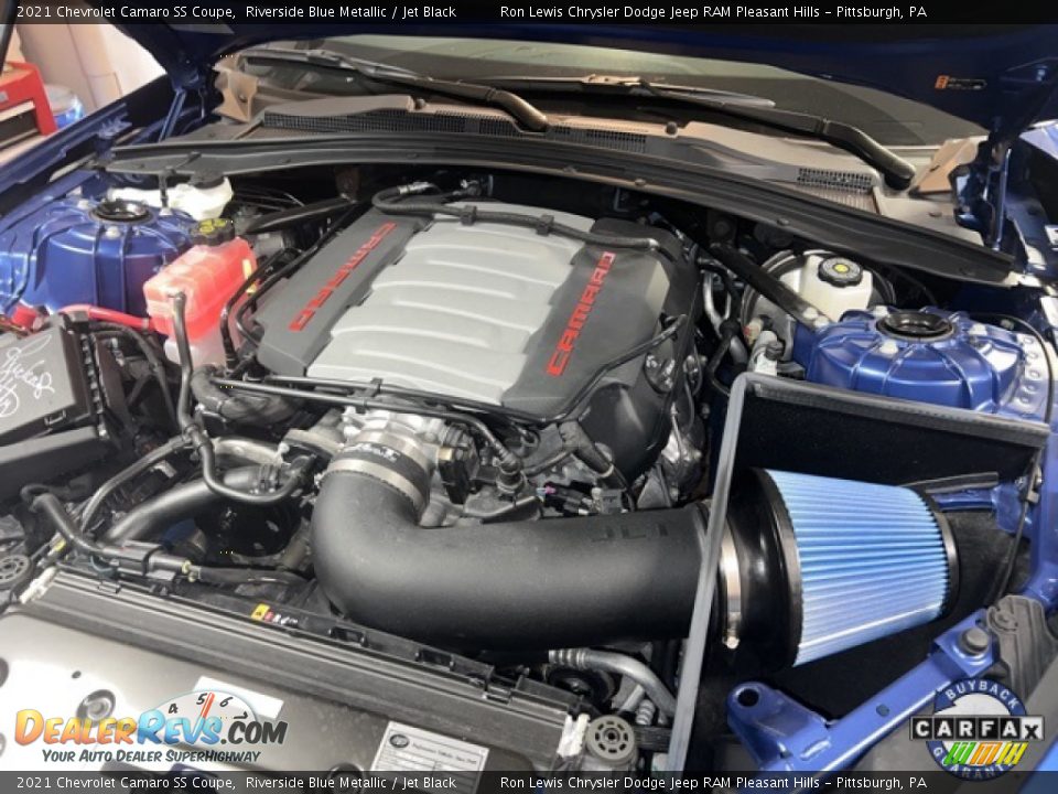 2021 Chevrolet Camaro SS Coupe Riverside Blue Metallic / Jet Black Photo #8