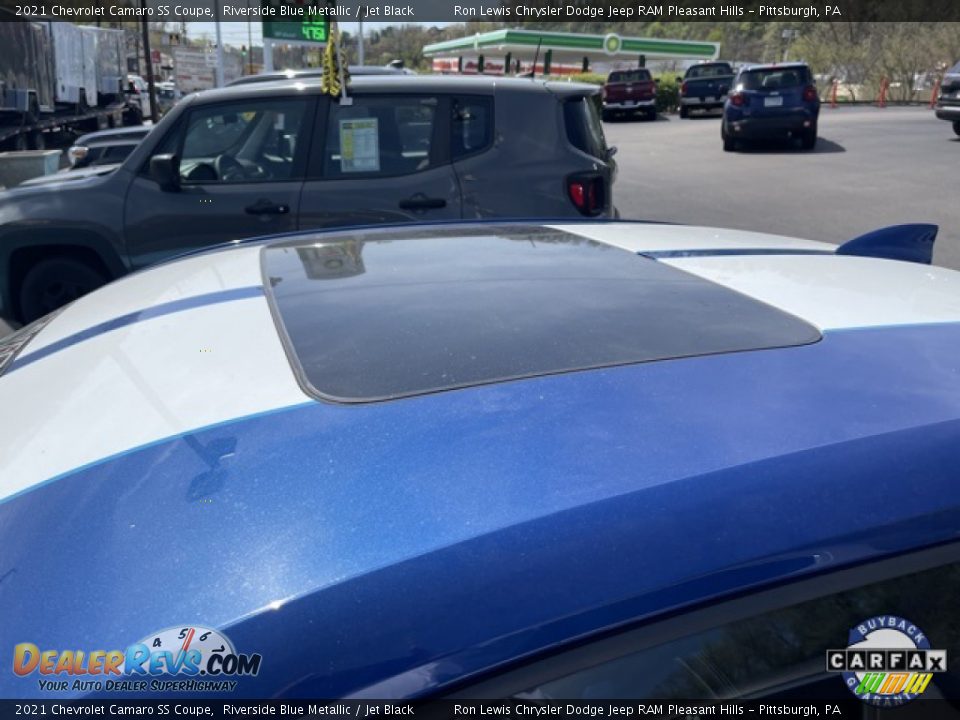 2021 Chevrolet Camaro SS Coupe Riverside Blue Metallic / Jet Black Photo #10