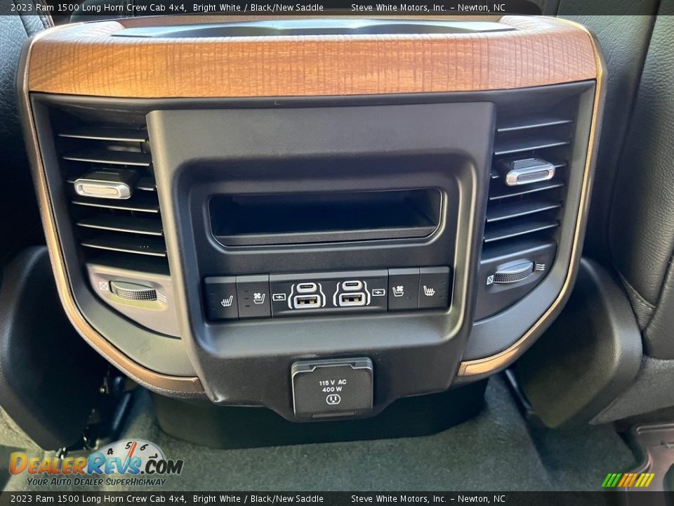 2023 Ram 1500 Long Horn Crew Cab 4x4 Bright White / Black/New Saddle Photo #16