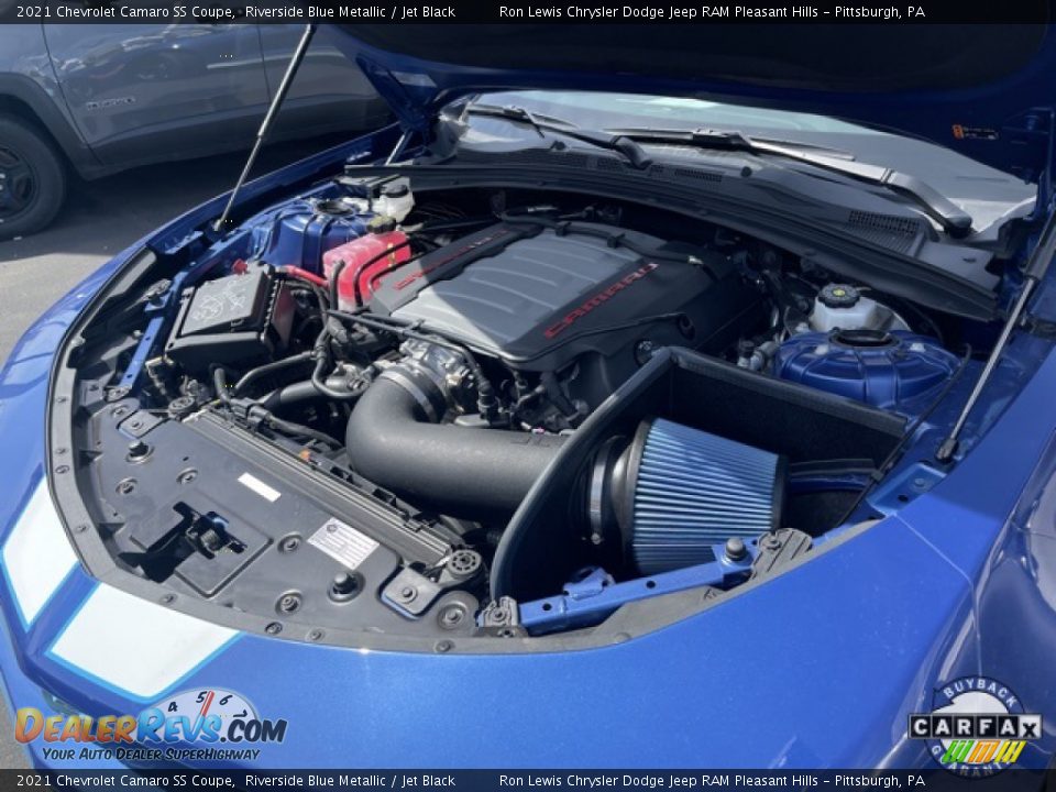 2021 Chevrolet Camaro SS Coupe Riverside Blue Metallic / Jet Black Photo #11