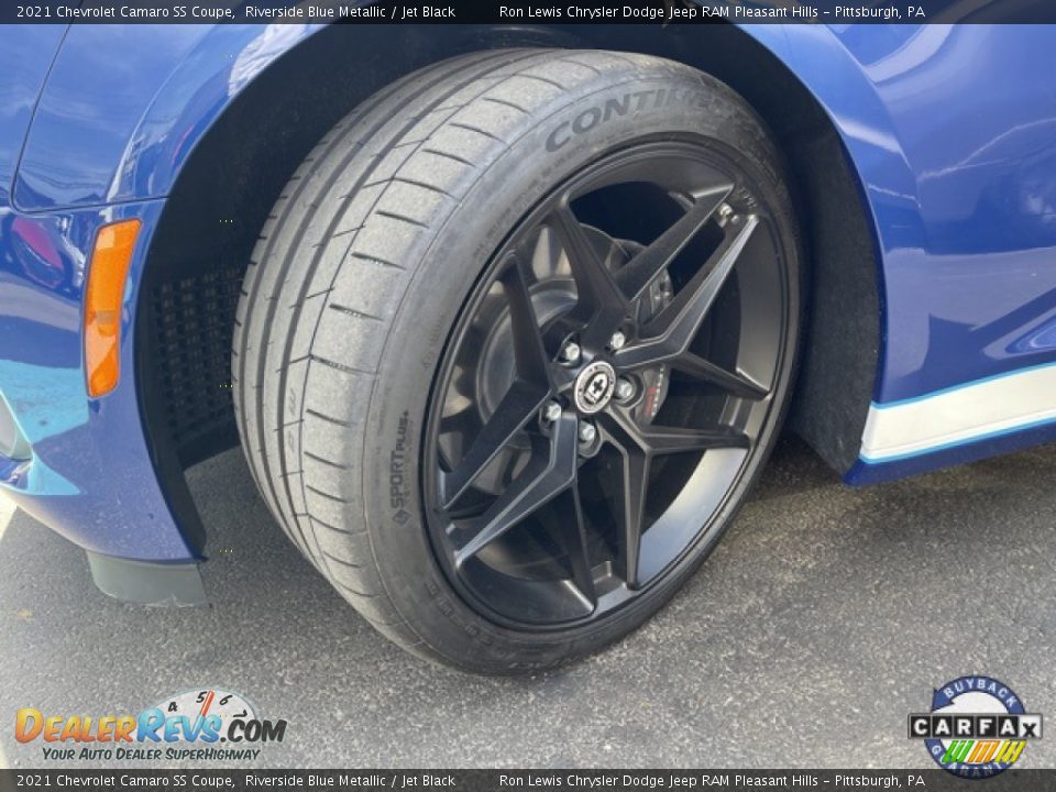2021 Chevrolet Camaro SS Coupe Riverside Blue Metallic / Jet Black Photo #12