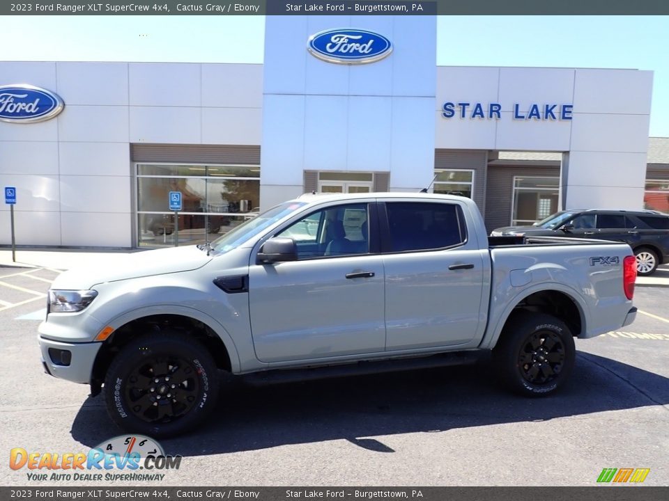 2023 Ford Ranger XLT SuperCrew 4x4 Cactus Gray / Ebony Photo #1